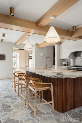 Interior, Kitchen, Pendant Lights, Wooden Beams