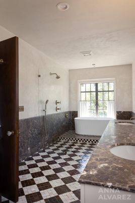 Bathroom, Dual Sink Vanities, Free Standing Baths, Glass Shower, Interior, Recessed Lighting