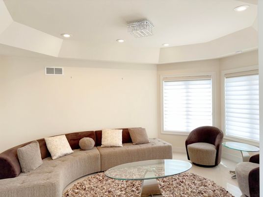 Interior, Living room, Recessed Lighting