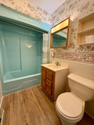 Bathroom, Interior, Wood Texture Flooring