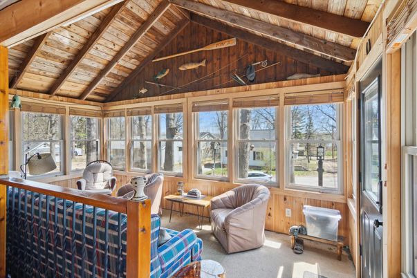 Interior, Sun Room, Wooden Beams, Wooden Ceilings, Wooden Walls
