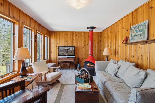 Fireplace, Interior, Living room, Wooden Walls