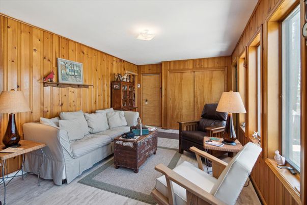 Interior, Living room, Wooden Walls