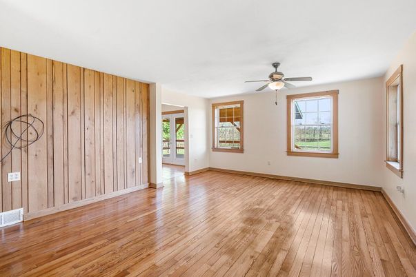 Empty room, Interior, Wood Texture Flooring, Wooden Walls