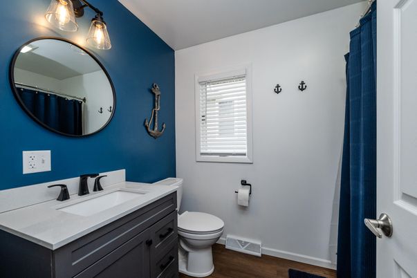 Bathroom, Interior, Wood Texture Flooring
