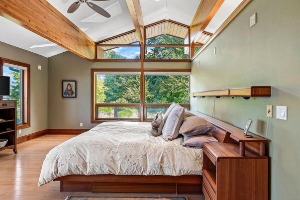 Bedroom, Interior, Wooden Beams, Wood Texture Flooring