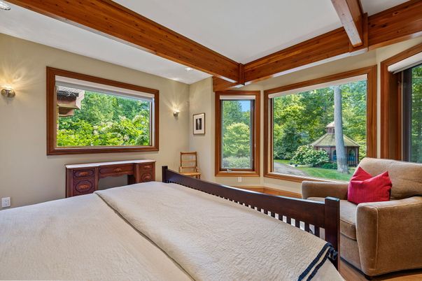 Bedroom, Interior, Wooden Beams