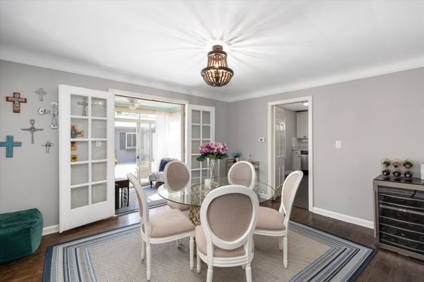 Dining room, Interior, Wood Texture Flooring