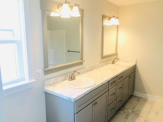 Bathroom, Dual Sink Vanities, Interior, Marble