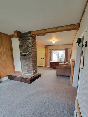 Interior, Living room, Stone Walls, Wooden Beams