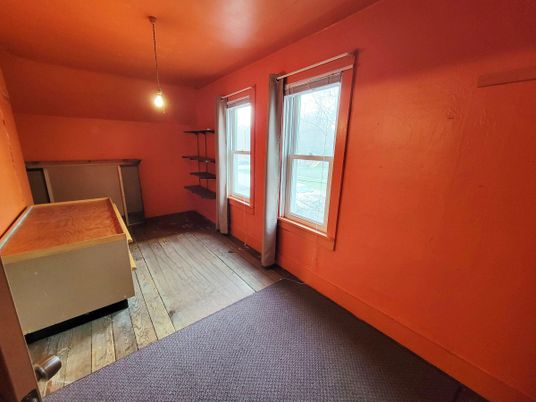 Empty room, Interior, Pendant Lights, Wood Texture Flooring