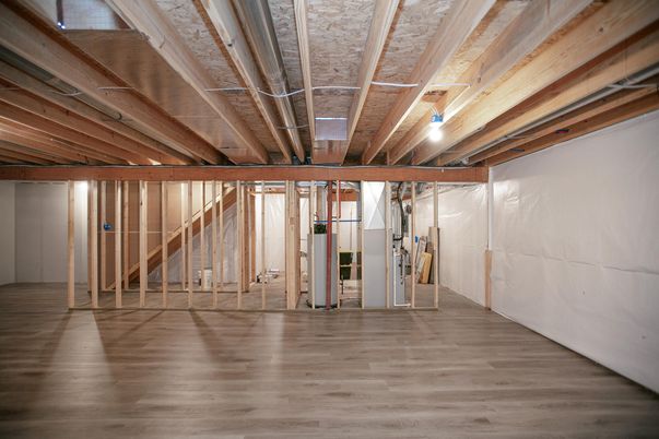 Empty room, Interior, Wooden Beams, Wood Texture Flooring