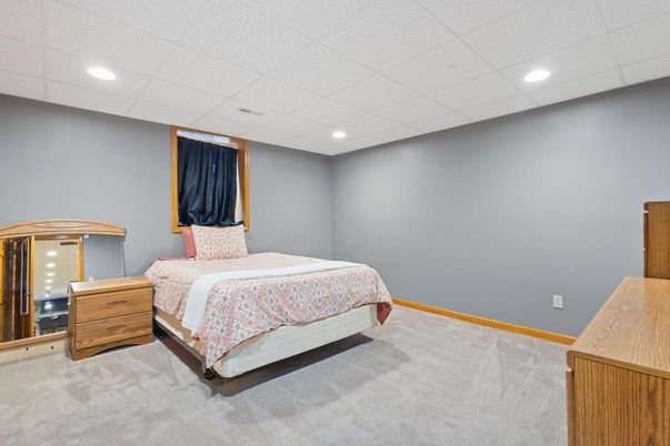 Bedroom, Interior, Recessed Lighting