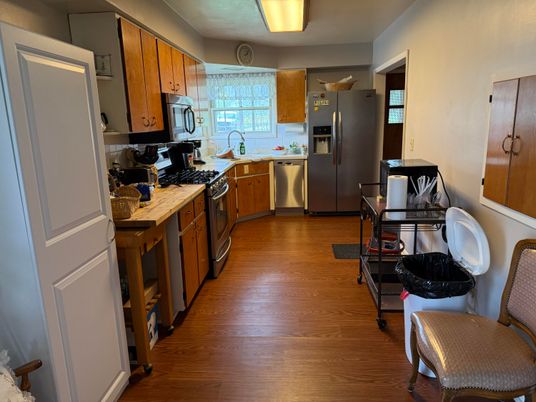 Interior, Kitchen, Wood Texture Flooring