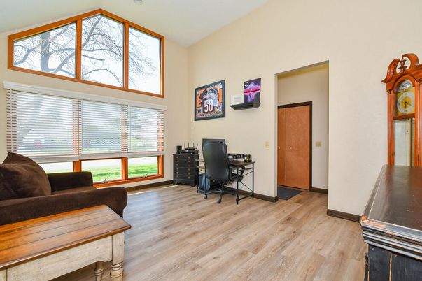 Home Office, Interior, Wood Texture Flooring
