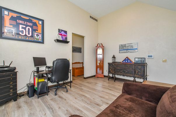 Home Office, Interior, Wood Texture Flooring