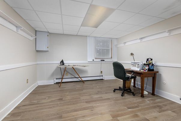 Home Office, Interior, Wood Texture Flooring