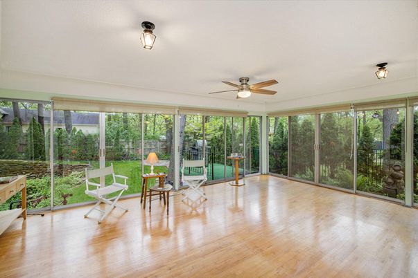 Interior, Sun Room, Wood Texture Flooring