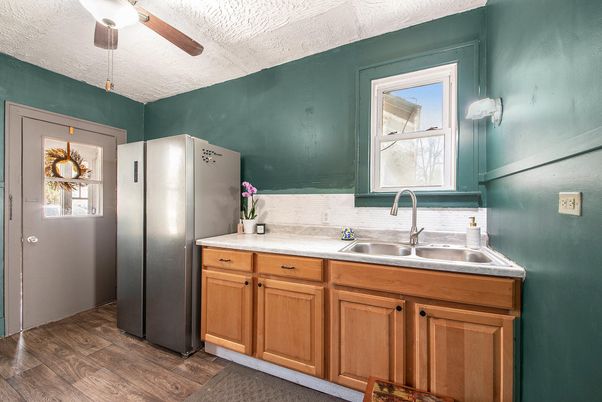 Interior, Kitchen, Wood Texture Flooring