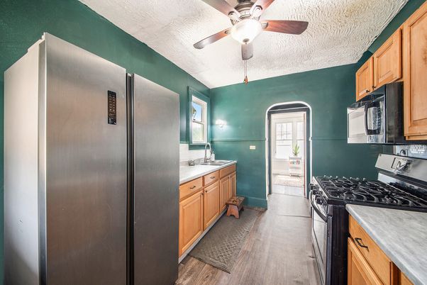 Interior, Kitchen, Wood Texture Flooring