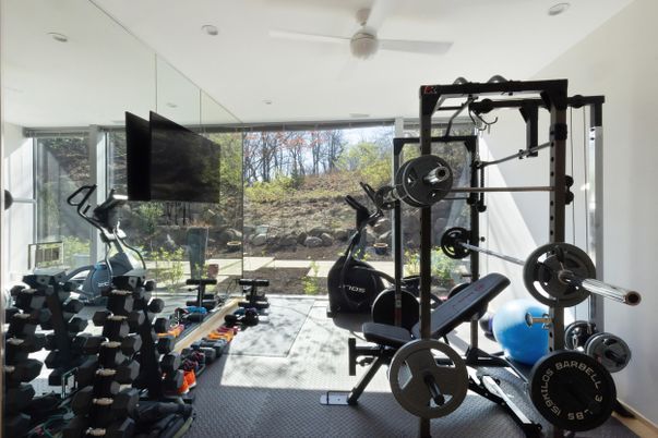 Fitness Equipment, Interior, Recessed Lighting
