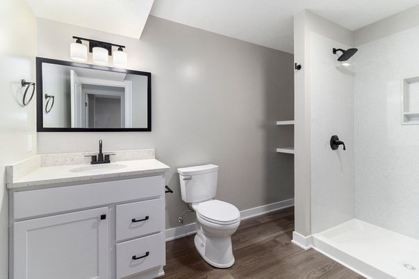 Bathroom, Interior, Wood Texture Flooring