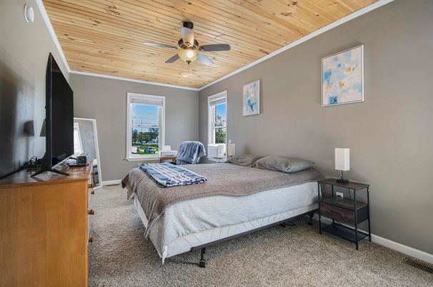 Bedroom, Interior, Wooden Ceilings