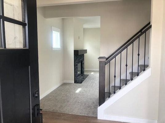 Fireplace, Interior, Wood Texture Flooring