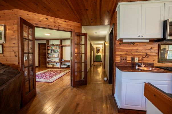 Interior, Recessed Lighting, Wooden Ceilings, Wood Texture Flooring, Wooden Walls