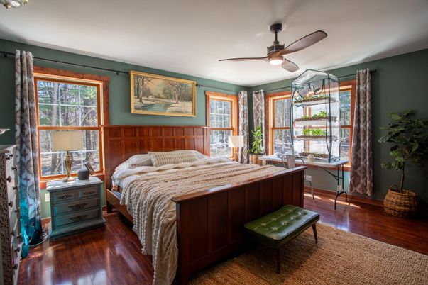 Bedroom, Interior, Wood Texture Flooring