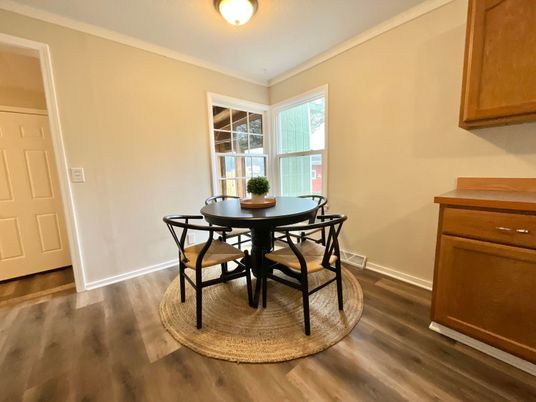 Dining room, Interior, Wood Texture Flooring