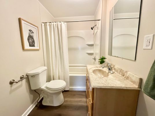 Bathroom, Interior, Wood Texture Flooring