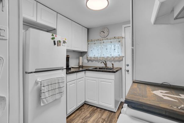 Interior, Kitchen, Wood Texture Flooring