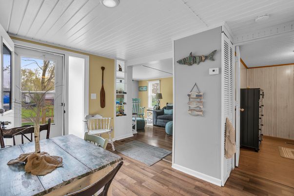 Dining room, Interior, Wood Texture Flooring