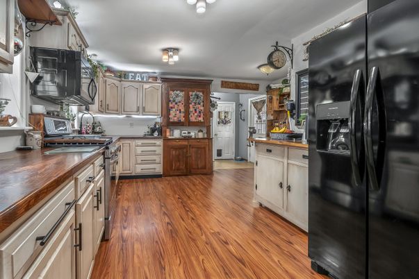 Interior, Kitchen, Wood Texture Flooring