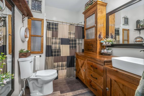 Bathroom, Interior, Wood Texture Flooring