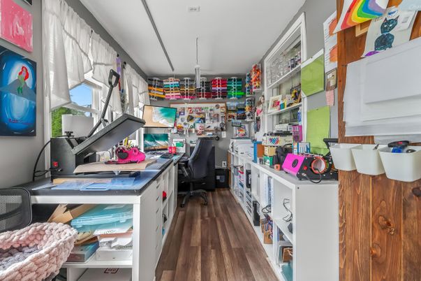 Home Office, Interior, Wood Texture Flooring
