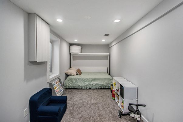 Bedroom, Interior, Recessed Lighting