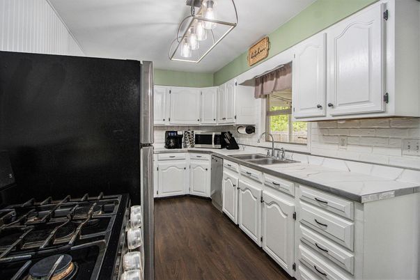 Interior, Kitchen, Wood Texture Flooring