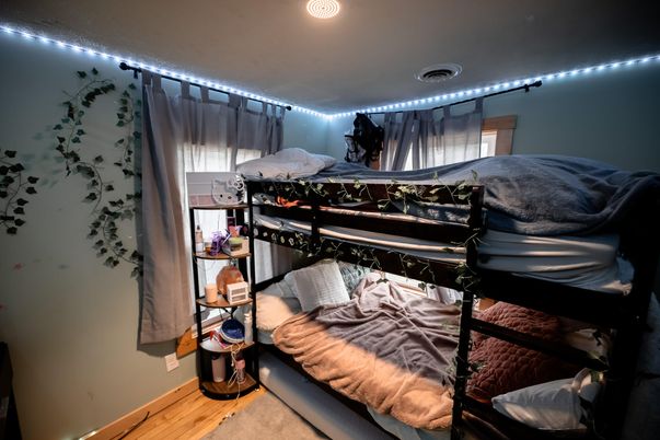 Bedroom, Interior, Wood Texture Flooring