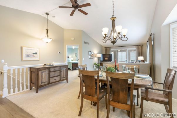 Chandelier, Dining room, Interior, Pendant Lights, Wood Texture Flooring