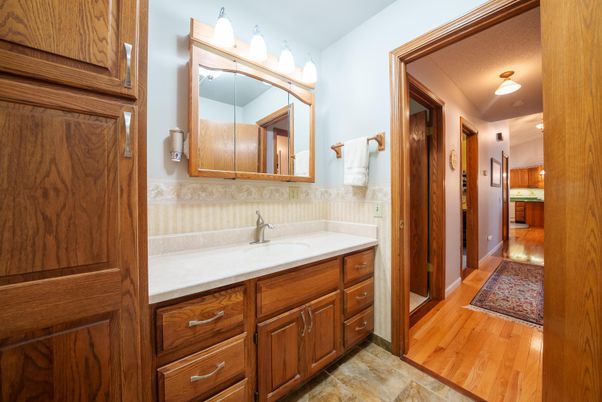Bathroom, Interior, Wood Texture Flooring