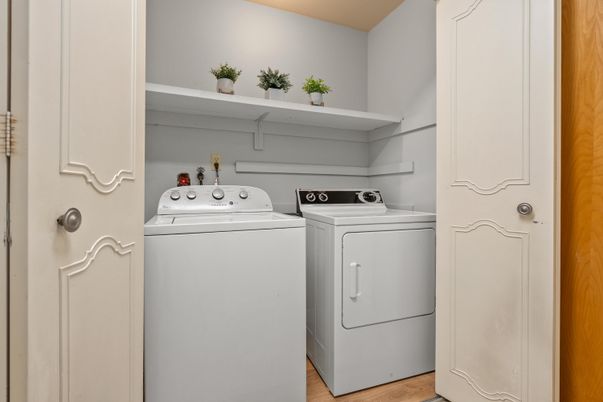 Interior, Utility Closets, Washer, Wood Texture Flooring