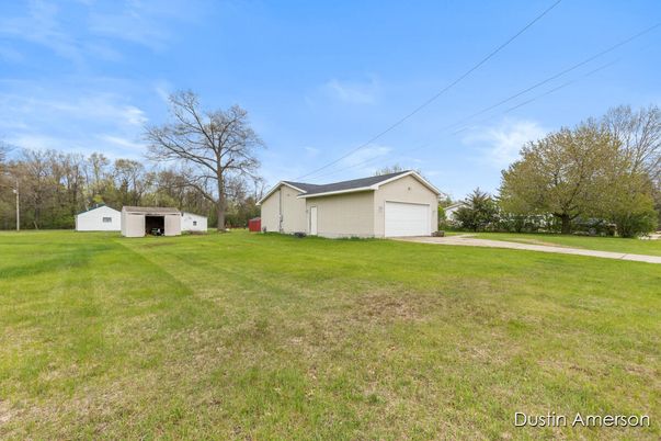 Backyard, Detached Garage, Exterior