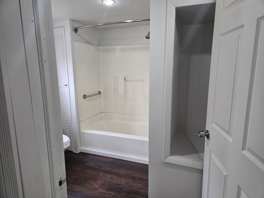 Bathroom, Interior, Wood Texture Flooring