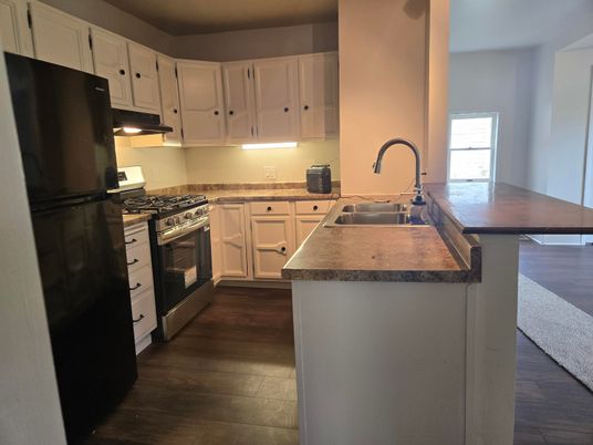 Interior, Kitchen, Wood Texture Flooring