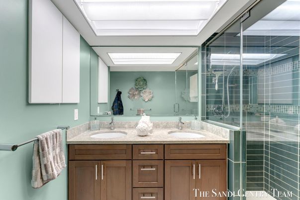 Bathroom, Dual Sink Vanities, Glass Shower, Interior