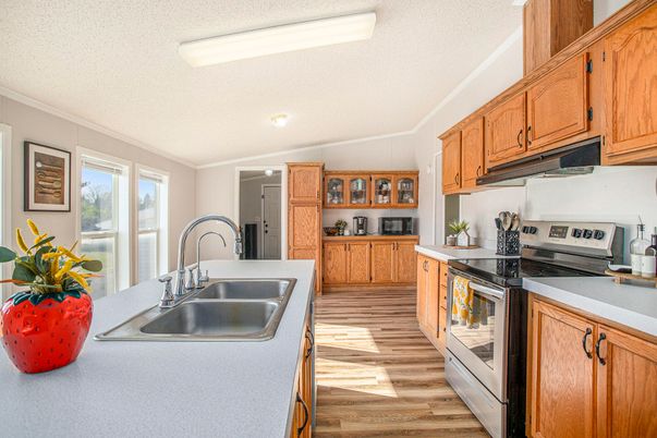 Interior, Kitchen, Wood Texture Flooring