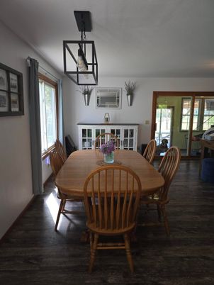 Dining room, Interior, Wood Texture Flooring