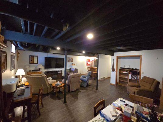Interior, Living room, Recessed Lighting